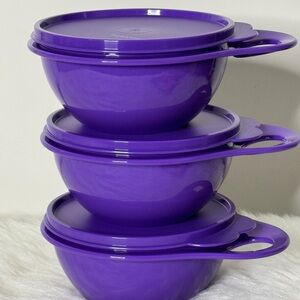 Tupperware Vibrant Purple Storage Bowls